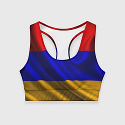 Женский спортивный топ Флаг Армения