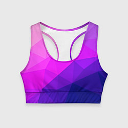 Топик спортивный женский Geometrica, цвет: 3D-принт
