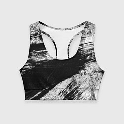Женский спортивный топ Белый и черный