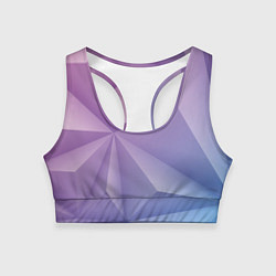 Топик спортивный женский Геометрический градиент, цвет: 3D-принт