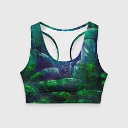 Топик спортивный женский Дорога в храм, цвет: 3D-принт