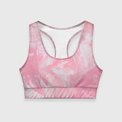 Топик спортивный женский Розовая Богемия, цвет: 3D-принт