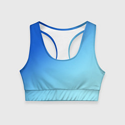 Топик спортивный женский Blue, цвет: 3D-принт