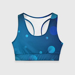 Топик спортивный женский Пузыри, цвет: 3D-принт