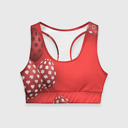 Топик спортивный женский Пасха, цвет: 3D-принт