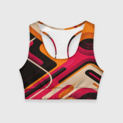 Топик спортивный женский Traffic, цвет: 3D-принт