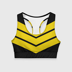 Топик спортивный женский Три полоски, цвет: 3D-принт