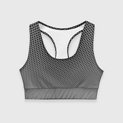 Топик спортивный женский Шестиугольная сетка, цвет: 3D-принт