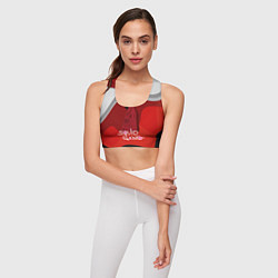 Топик спортивный женский Игра в кальмара, цвет: 3D-принт — фото 2
