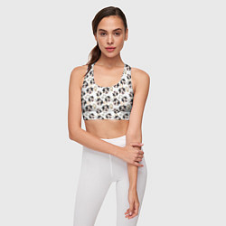 Топик спортивный женский Собака Австралийская Овчарка, цвет: 3D-принт — фото 2