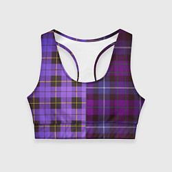 Женский спортивный топ Purple Checkered