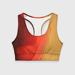 Топик спортивный женский Имитация песка, цвет: 3D-принт