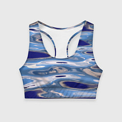 Топик спортивный женский Волна Тихий океан, цвет: 3D-принт