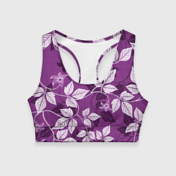 Женский спортивный топ Фиолетовый вьюнок