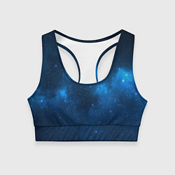 Топик спортивный женский Космическая ночь, цвет: 3D-принт