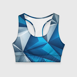 Топик спортивный женский Авангардная пирамидальная композиция, цвет: 3D-принт