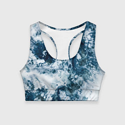 Топик спортивный женский Замерзшие Лужи Зимы, цвет: 3D-принт