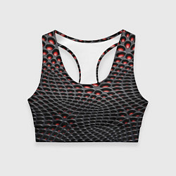Топик спортивный женский Imitation snake skin - pattern, цвет: 3D-принт