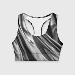 Топик спортивный женский Объёмный сатин - текстура, цвет: 3D-принт