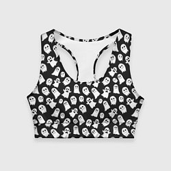 Топик спортивный женский Парад призраков, цвет: 3D-принт