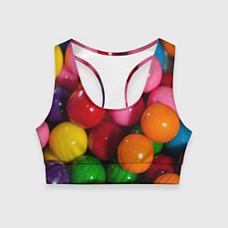 Женский спортивный топ Конфеты ассорти