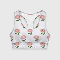 Женский спортивный топ Астра игольчатый цветок