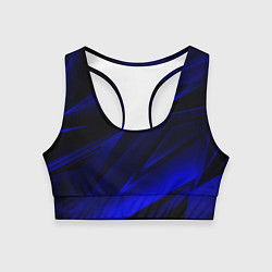 Женский спортивный топ Geometry blue stripes