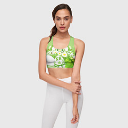 Топик спортивный женский Пасхальная, цвет: 3D-принт — фото 2
