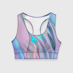 Топик спортивный женский Атласный шёлк, цвет: 3D-принт