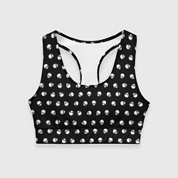 Топик спортивный женский Инопланетянин, цвет: 3D-принт