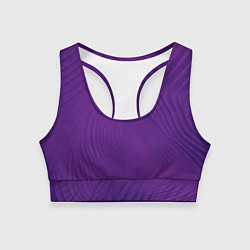 Топик спортивный женский Фантазия в фиолетовом, цвет: 3D-принт