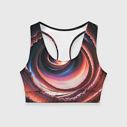 Женский спортивный топ Вихрь из звезд и облаков