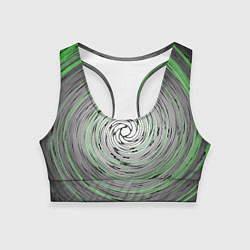 Топик спортивный женский Круговорот, цвет: 3D-принт