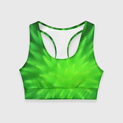 Женский спортивный топ Зеленый взрыв