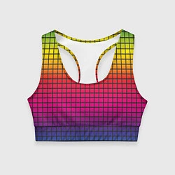 Топик спортивный женский Палитра rgb, цвет: 3D-принт
