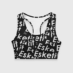 Топик спортивный женский Esskeetit rap, цвет: 3D-принт