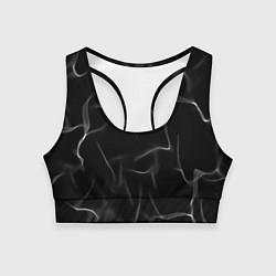 Топик спортивный женский Узор дыма, цвет: 3D-принт