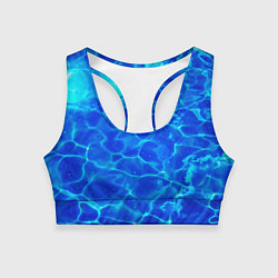 Топик спортивный женский Чистая вода океаны, цвет: 3D-принт