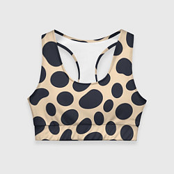 Женский спортивный топ Пятнышки леопарда