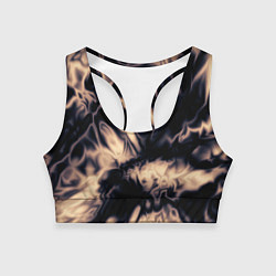 Топик спортивный женский Абстракция шёлк, цвет: 3D-принт