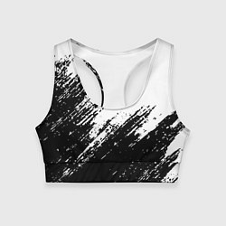 Топик спортивный женский Просто краски текстура, цвет: 3D-принт