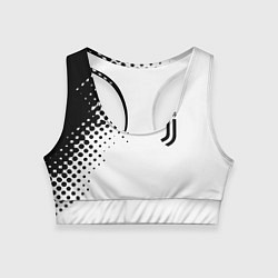 Топик спортивный женский Juventus sport black geometry, цвет: 3D-принт