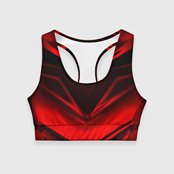 Топик спортивный женский Geometry stripes line, цвет: 3D-принт