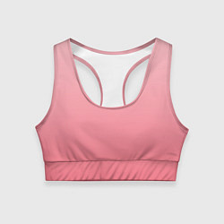 Топик спортивный женский Нежный розовый градиент, цвет: 3D-принт