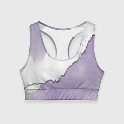 Топик спортивный женский Штукатурка и лавандовая краска, цвет: 3D-принт