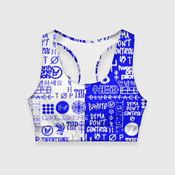 Топик спортивный женский Twenty one pilots лого, цвет: 3D-принт