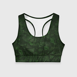 Топик спортивный женский Абстракция - strange camouflage, цвет: 3D-принт