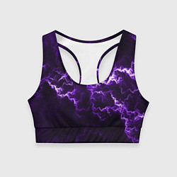 Топик спортивный женский Lightning, цвет: 3D-принт