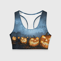 Топик спортивный женский Костюмы для halloween, цвет: 3D-принт