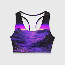 Топик спортивный женский Космический пейзаж и комета, цвет: 3D-принт